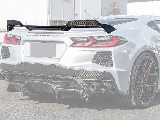 2020+ CHEVROLET CORVETTE C8 STINGRAY & Z51 | WICKERBILL REAR TRUNK SPOILER WING